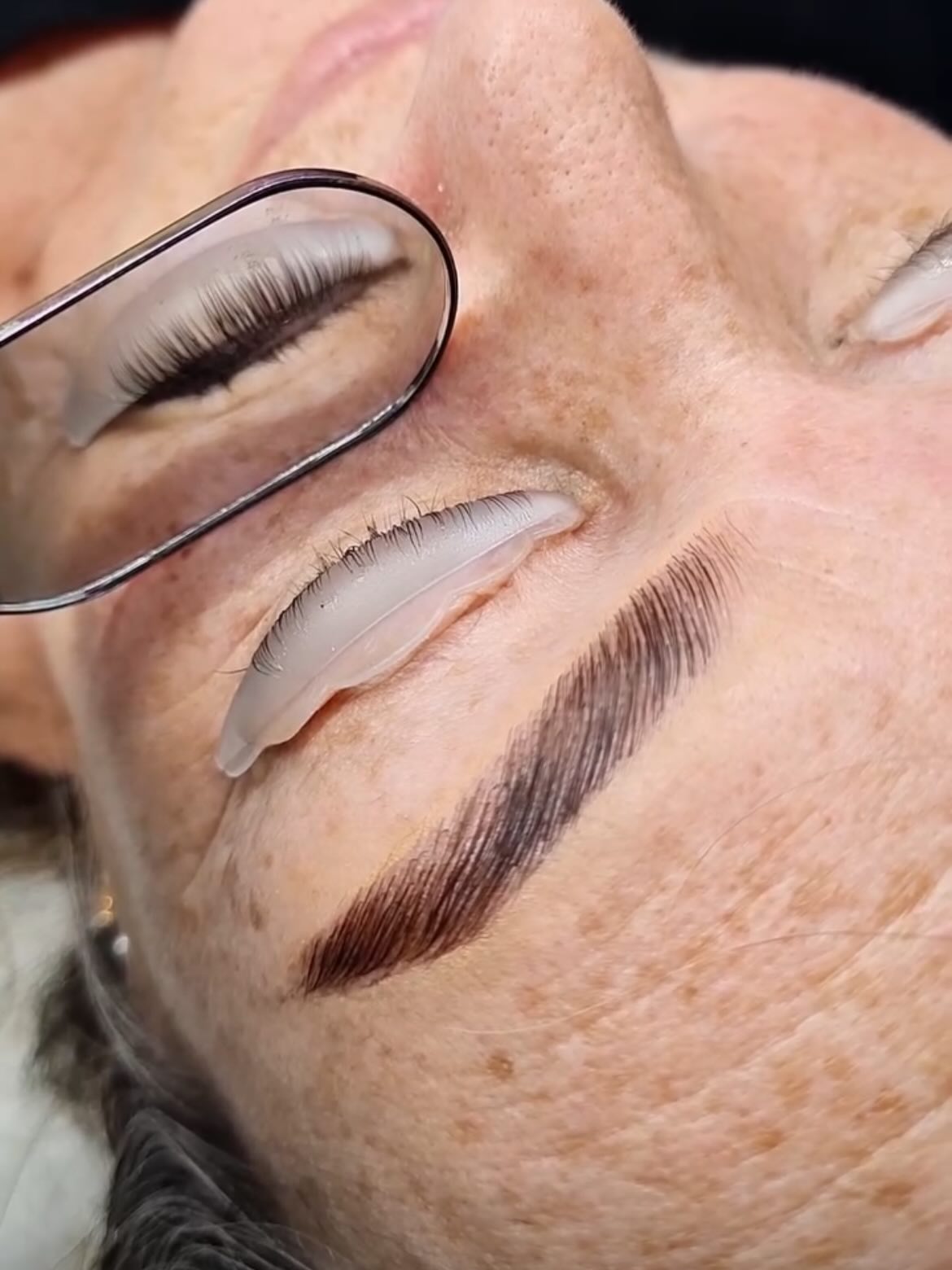 Finished brow lamination and henna result by BeautifulClawz